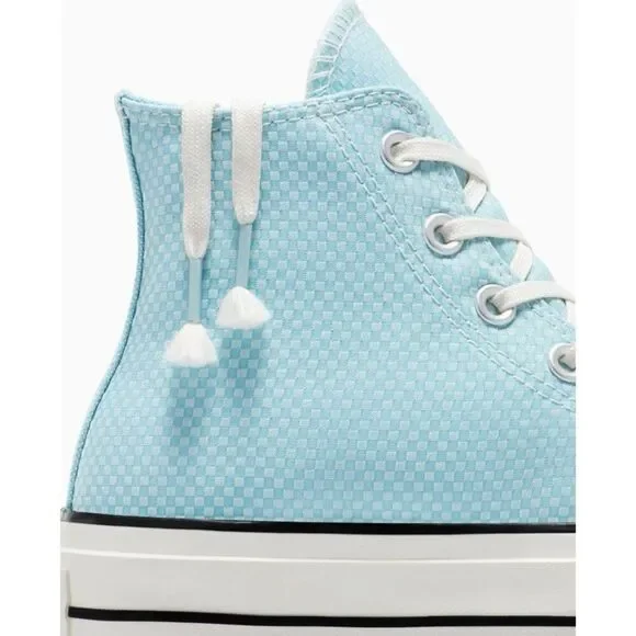 Converse Women Size 6.5 Chuck Taylor All Star Lift Hi Sneaker Infinity Pool Blue - Picture 10 of 10